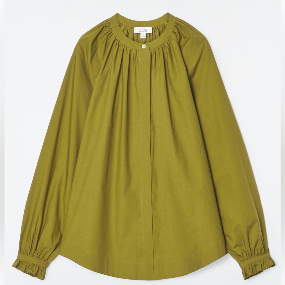 COS Ruffled-cuff Gathered Blouse - Picture 2 of 6